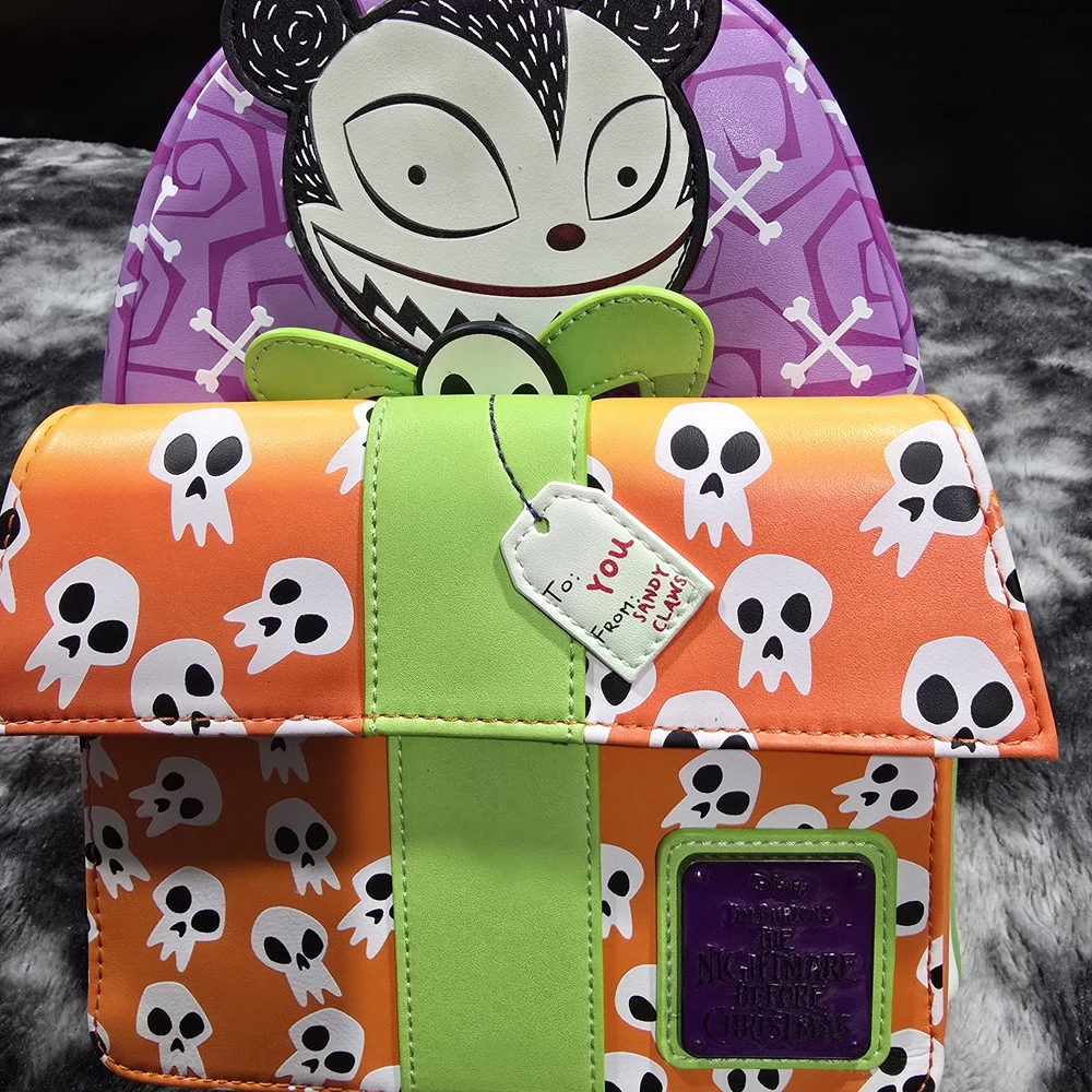 Loungefly Mini Bag - Orange, Green, and Purple